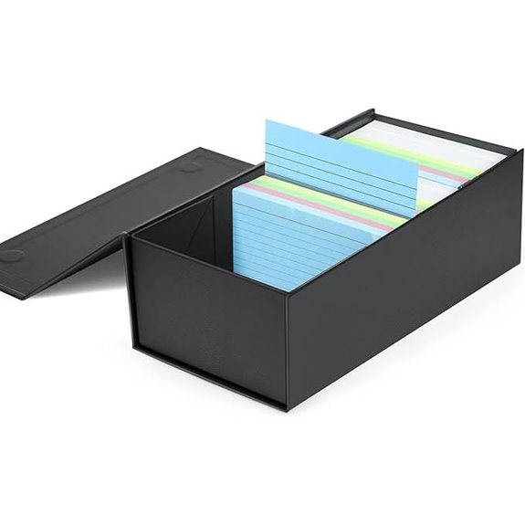 Harhana 3x5 Index Card Holder Organizer (1200 Cards)