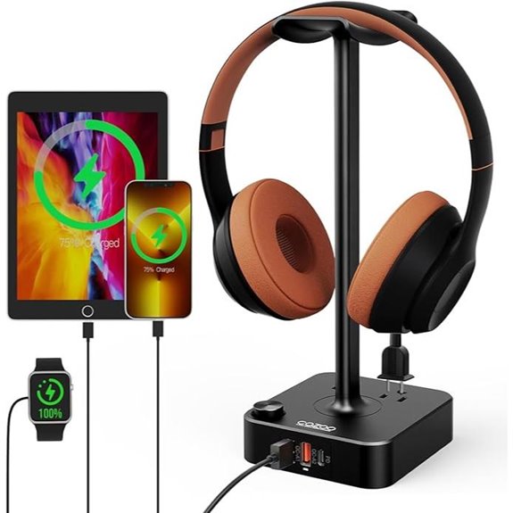 COZOO Headphone Stand with USB Charger and Outlets