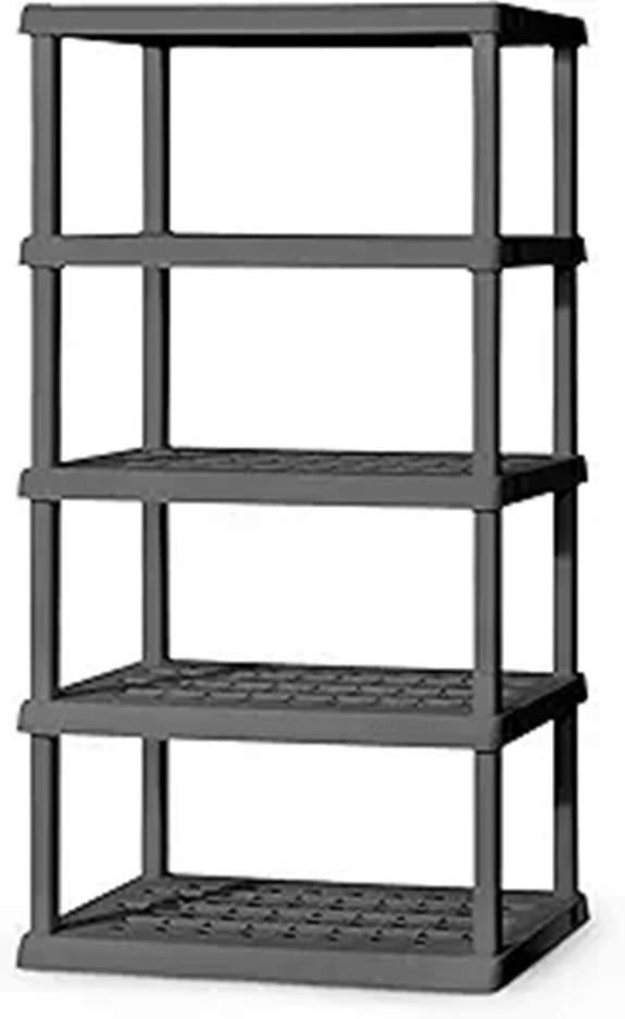Sterilite Heavy-Duty 5-Shelf Storage Rack