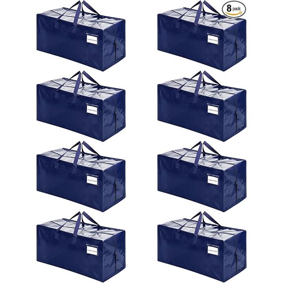 VENO 8 Pack Heavy Duty Moving Storage Bags