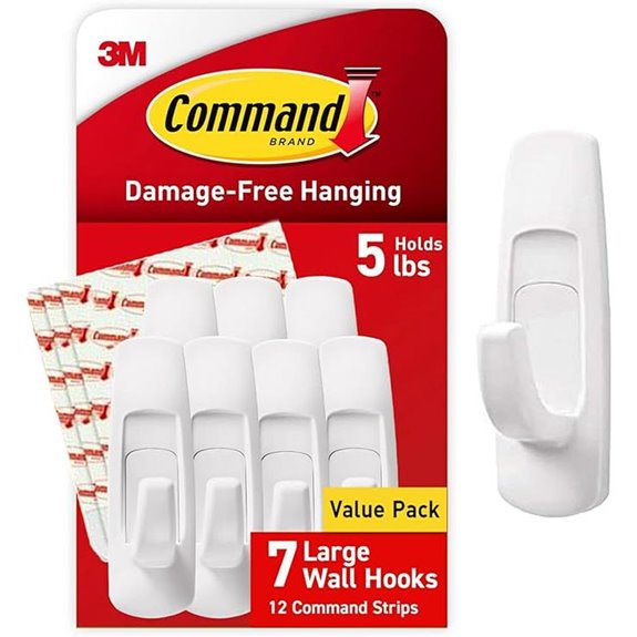 Command 5 lb Utility Hooks with Adhesive Strips