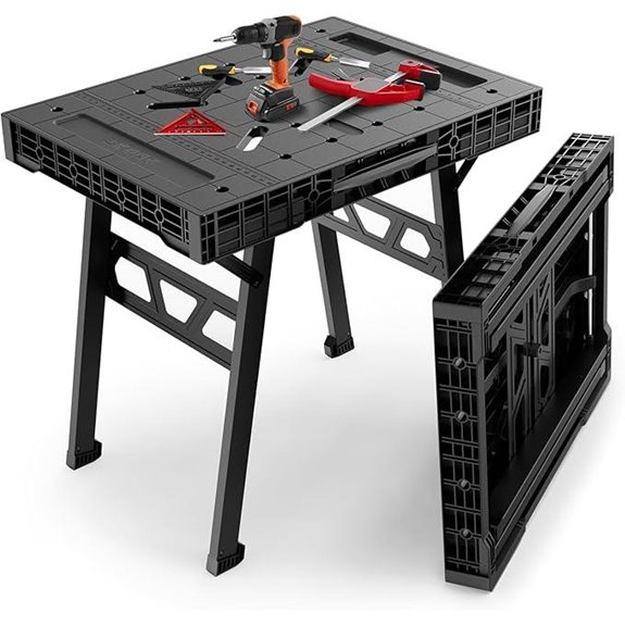 Express Folding Worktable with 1650 Lbs Capacity