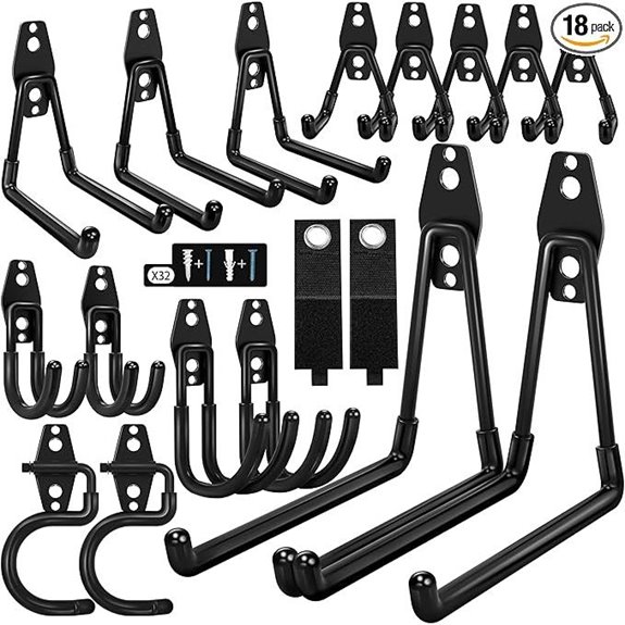 18 Pack Heavy Duty Garage Storage Hooks