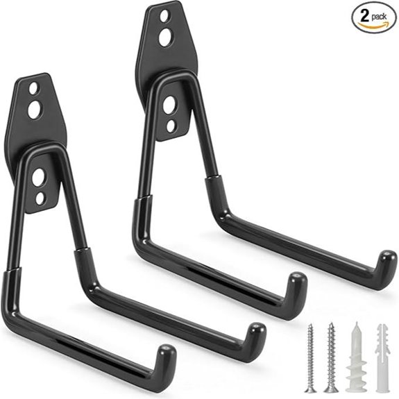 2 Pack Heavy Duty Garage Storage Hooks