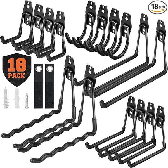 Nacial 18 Pack Heavy Duty Garage Hooks