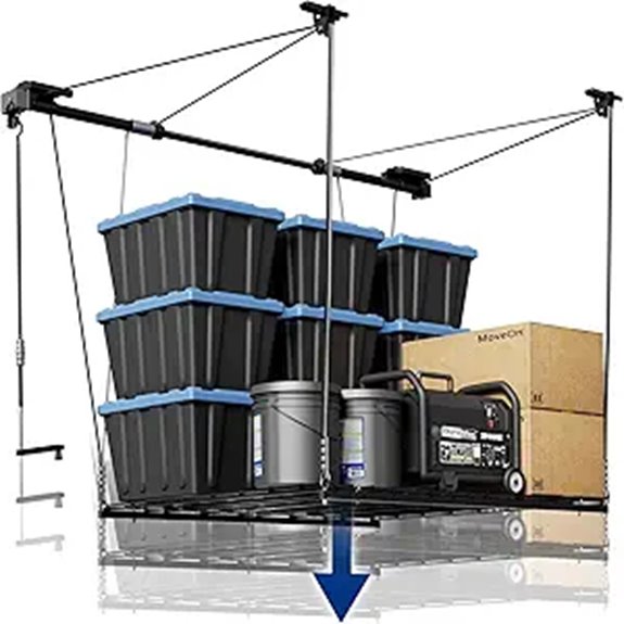 FLEXIMOUNTS Overhead Garage Storage Rack 300lbs Capacity