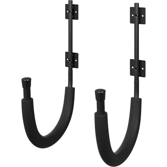 Kayak Wall Mount Hooks (2-Pack 100lb Capacity)