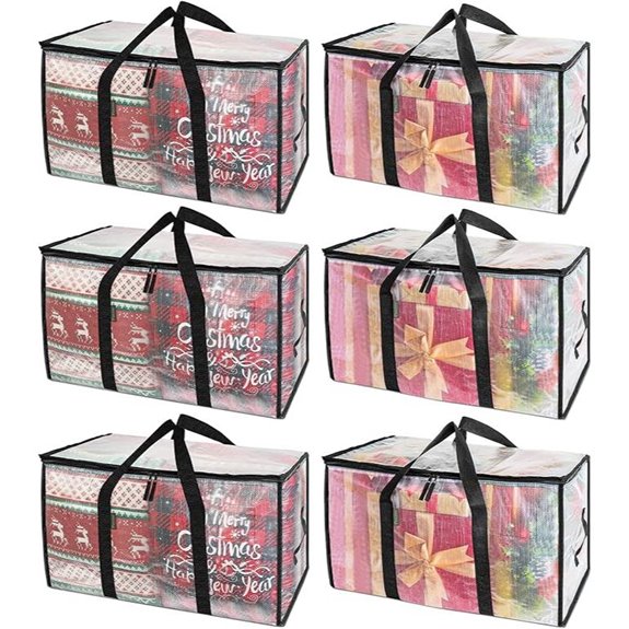 BALEINE 6-Pack Heavy-Duty Moving Storage Bags