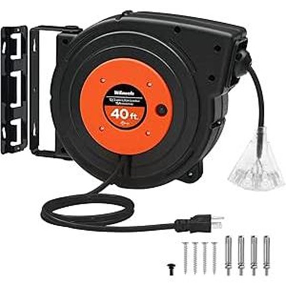 Retractable 40FT Heavy Duty Power Cord Reel