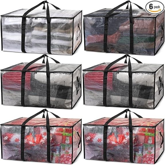 ClearSpace Heavy-Duty Moving Storage Bags (6 Pack)
