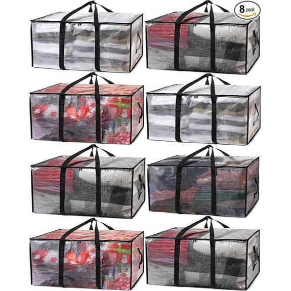 ClearSpace Heavy Duty Moving and Storage Bags (8 Pack)