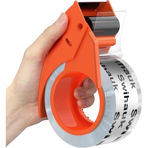 Heavy Duty Packing Tape with Dispenser (66.6 YD)