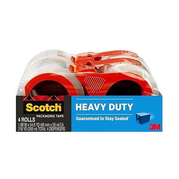 Scotch Heavy Duty Packing Tape 4 Rolls