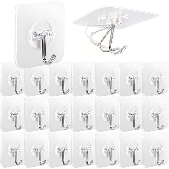 AROIC 58 Pack Heavy Duty Adhesive Wall Hooks