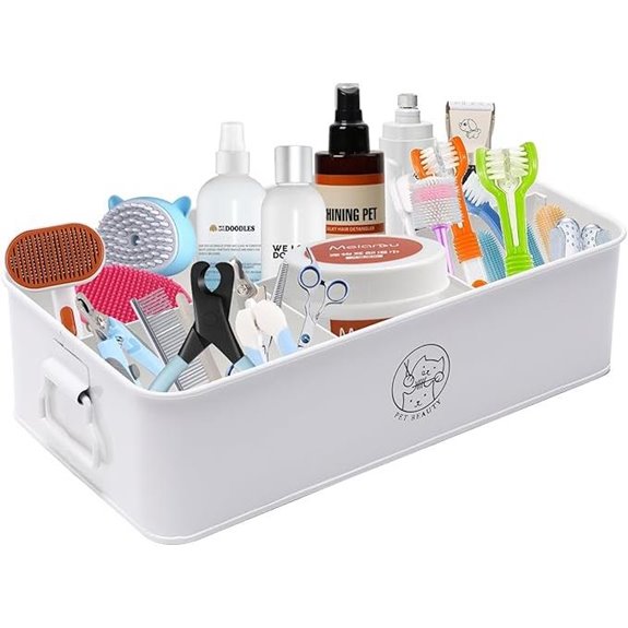 Premium 4-Compartment Dog Grooming Organizer