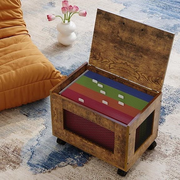 Rolling File Cabinet for Home Office Storage