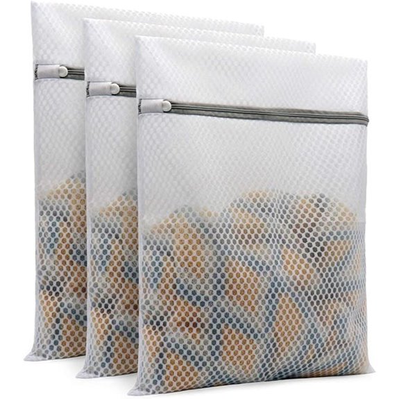 Muchfun Honeycomb Mesh Laundry Bags (3-Pack)