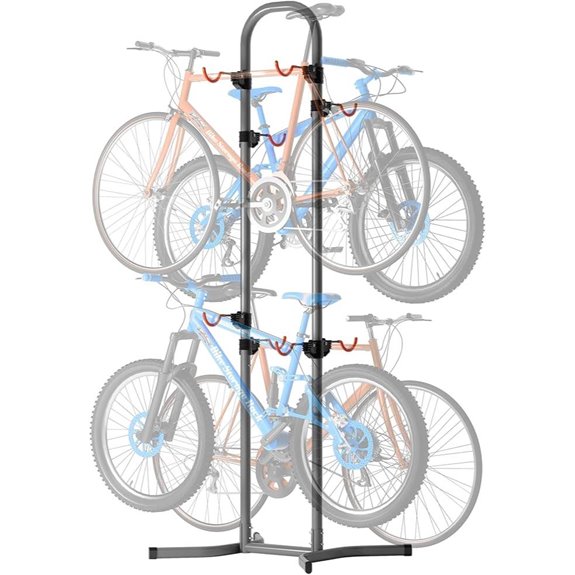 Suchtale 4 Bike Rack for Indoor/Outdoor Storage