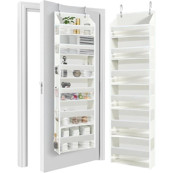 HOMELUX Over-the-Door Organizer with Pockets (Ivory)