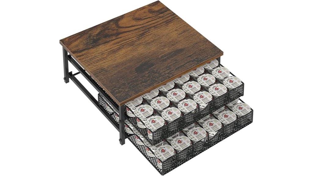 k cup coffee storage drawer