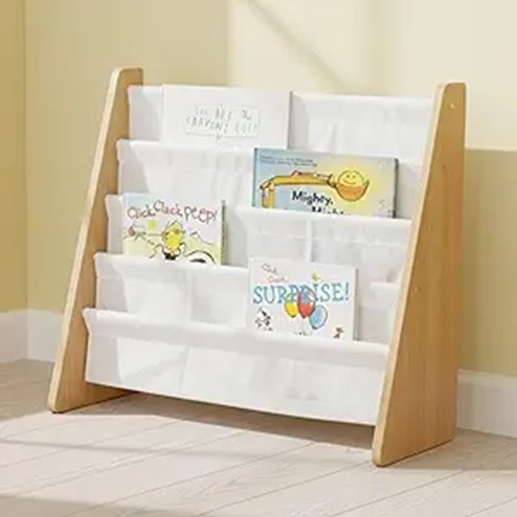 Humble Crew 4-Tier Kids Bookcase Organizer