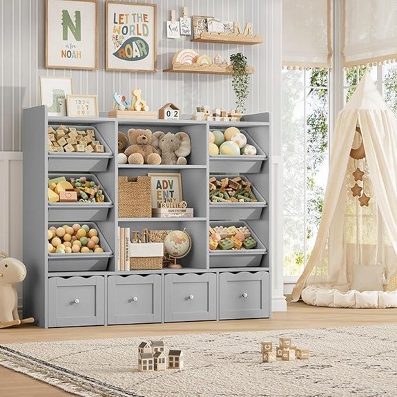 HITHOS 55 Kids Toy Storage Organizer with Drawers