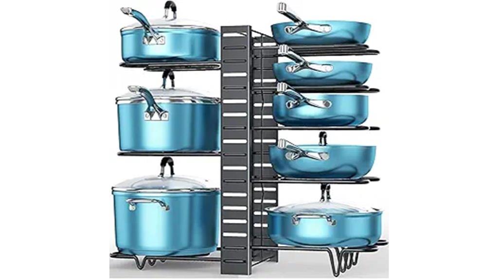kitchen cabinet pot organizer