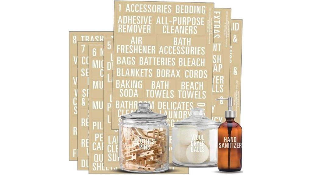 kitchen laundry room labels