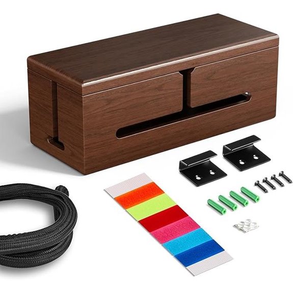 Large Cable Management Box with Protective Sleeve