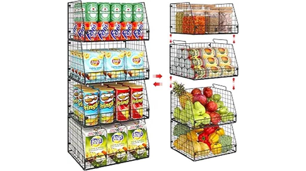 large capacity storage baskets