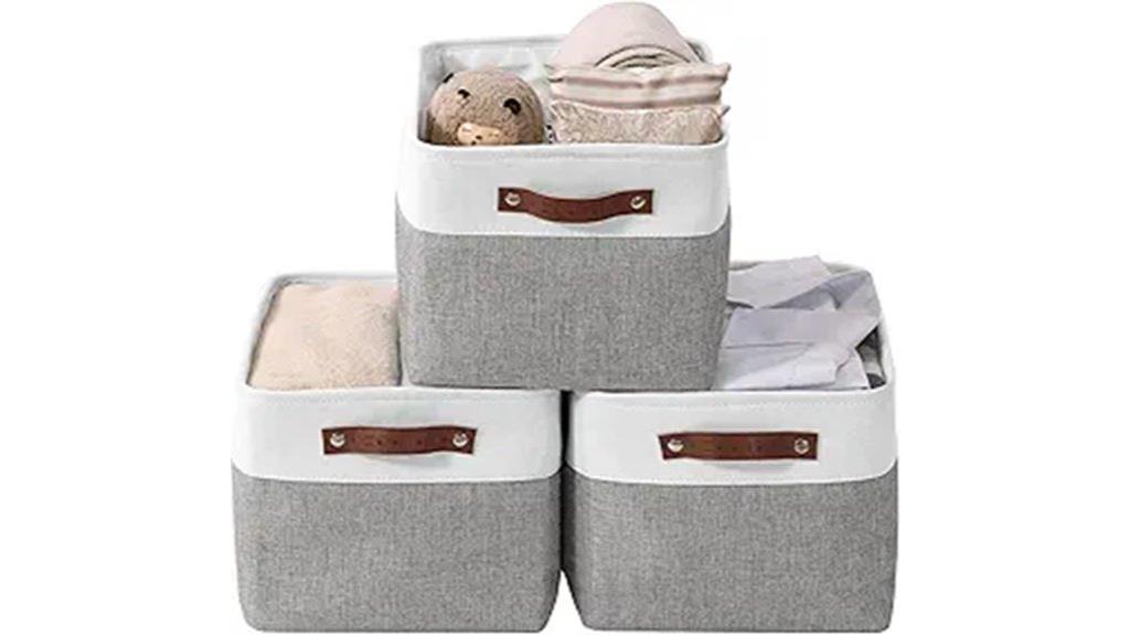 large grey white bins