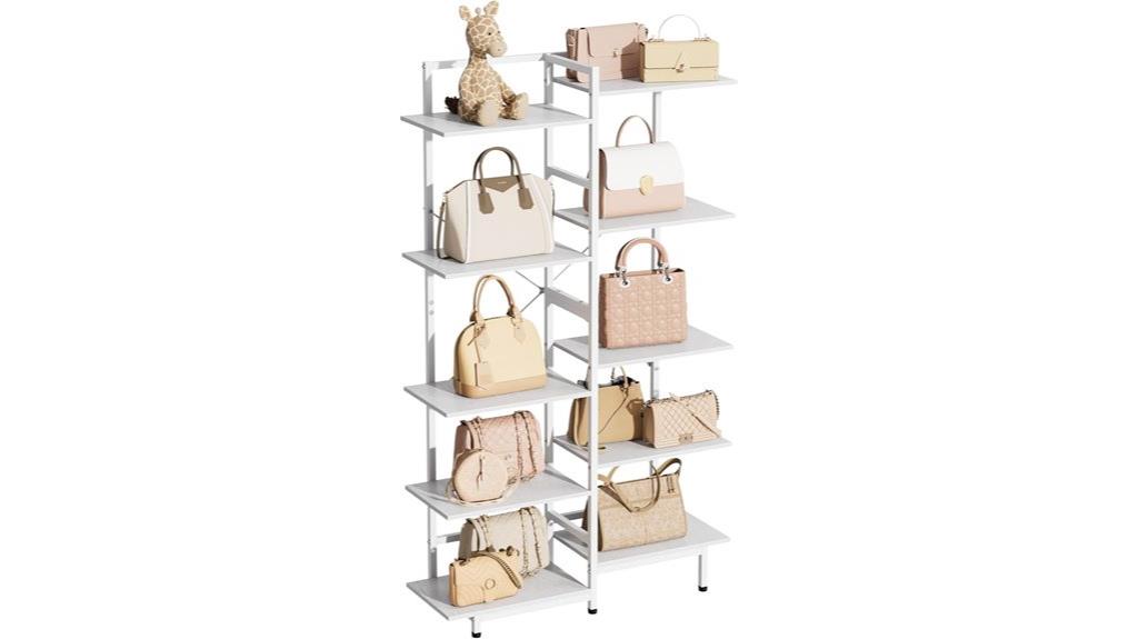 large multi tier purse rack