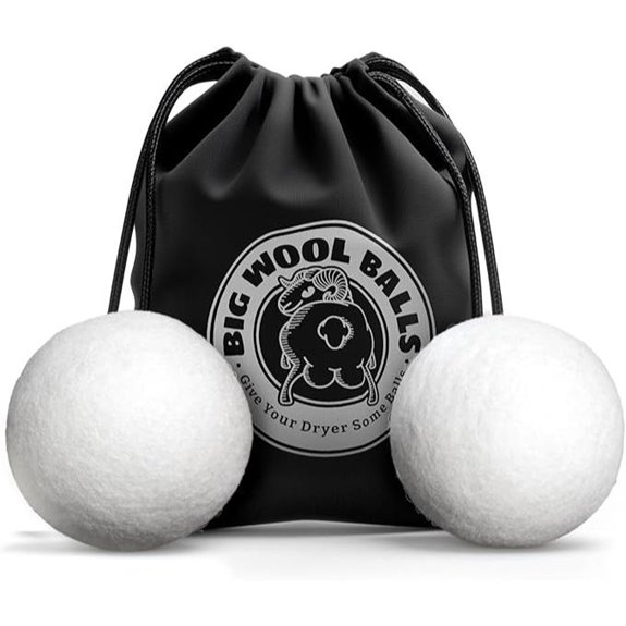 XXL Wool Dryer Balls – Organic Fast Drying Static Reduction