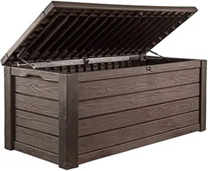 Keter Westwood 150 Gal Deck Box & Bench Seat