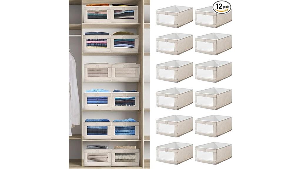 linen closet storage bins