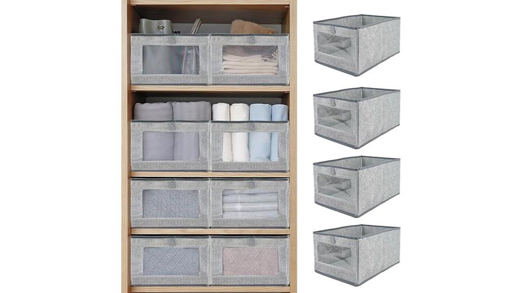 linen closet storage bins