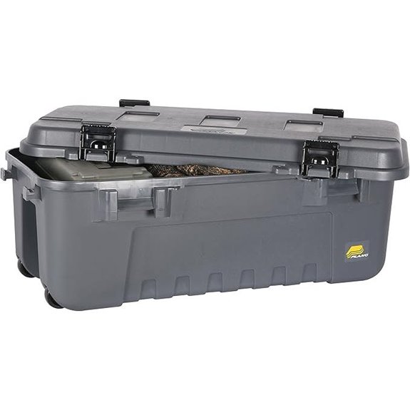 Plano 108-Quart Lockable Wheeled Storage Trunk