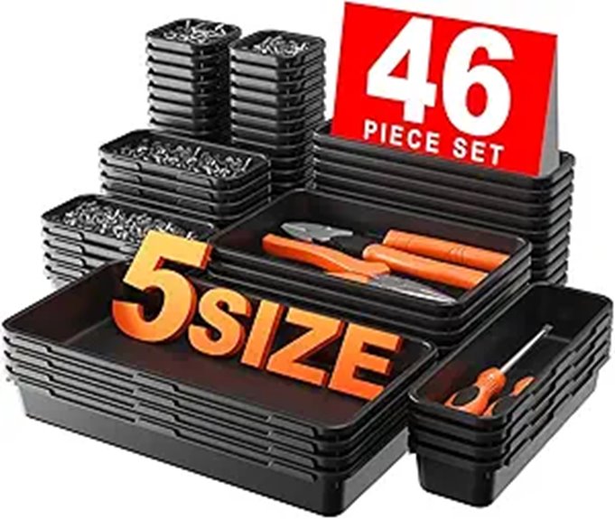 A-LUGEI Toolbox Organizer Tray Divider Set (46PCS)