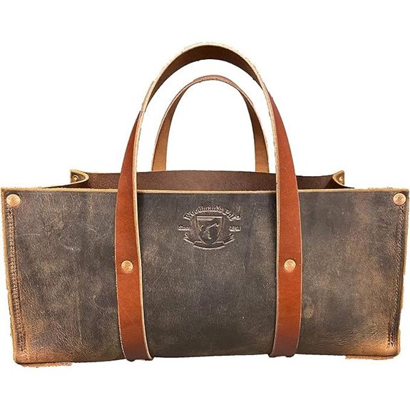 Woodman's Pal Leather Tote Tool Bag for Outdoors