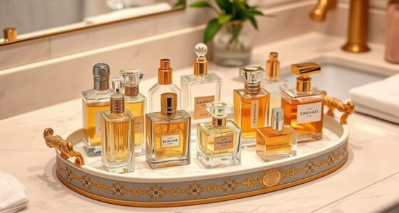 luxury perfume display trays