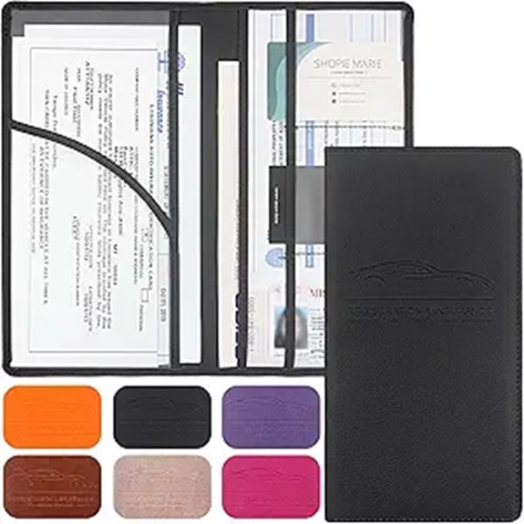Premium Car Document & Card Holder with Magnet