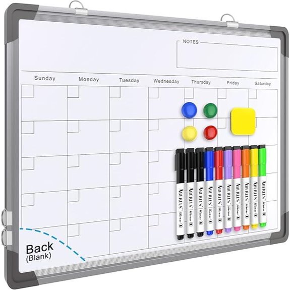 Magnetic Double-Sided Whiteboard for Wall or Office