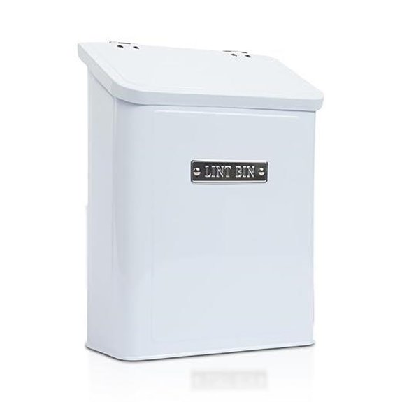 Magnetic Embossed Laundry Lint Bin with Lid