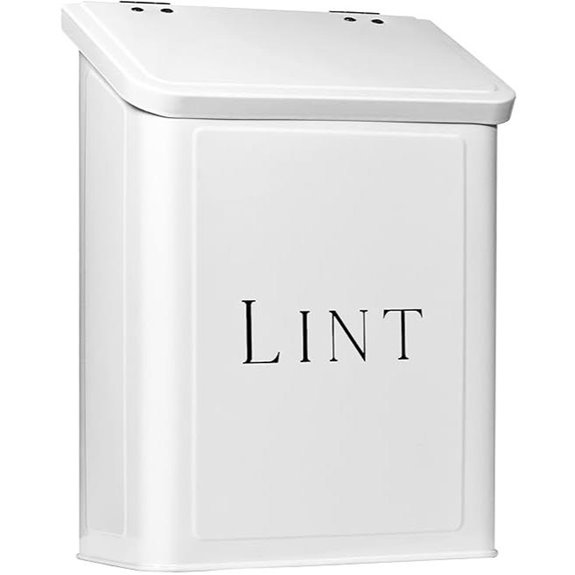 Magnetic Laundry Lint Bin Wall-Mounted or Freestanding