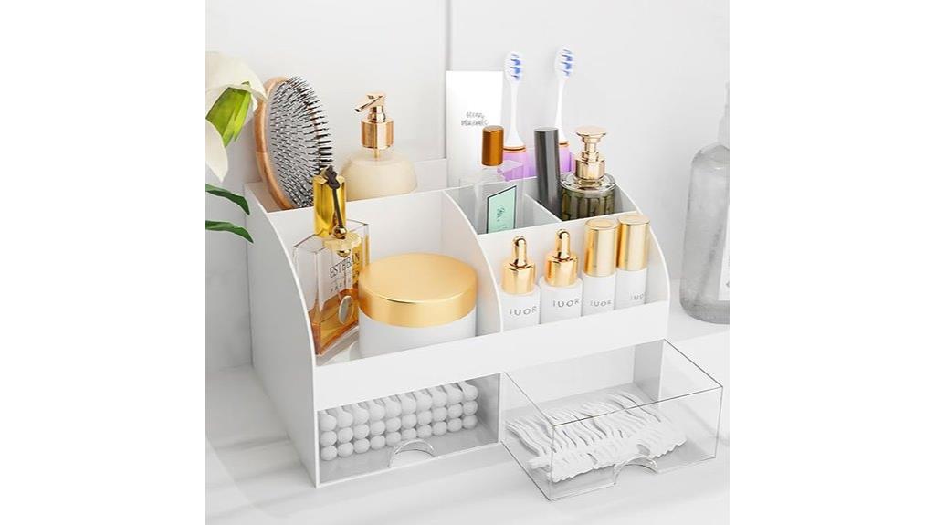 makeup storage with drawers