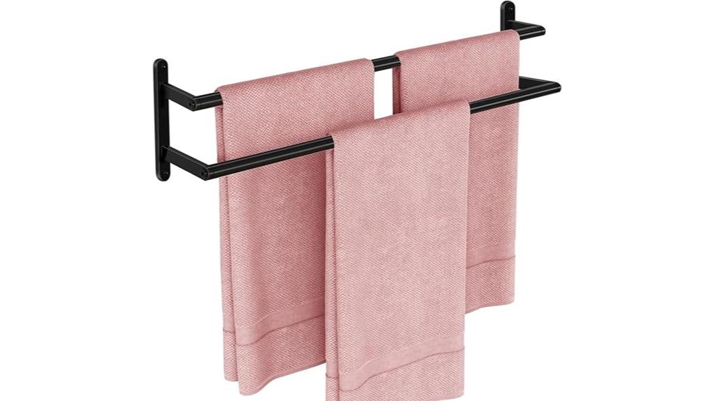 matte black 24 inch towel rack
