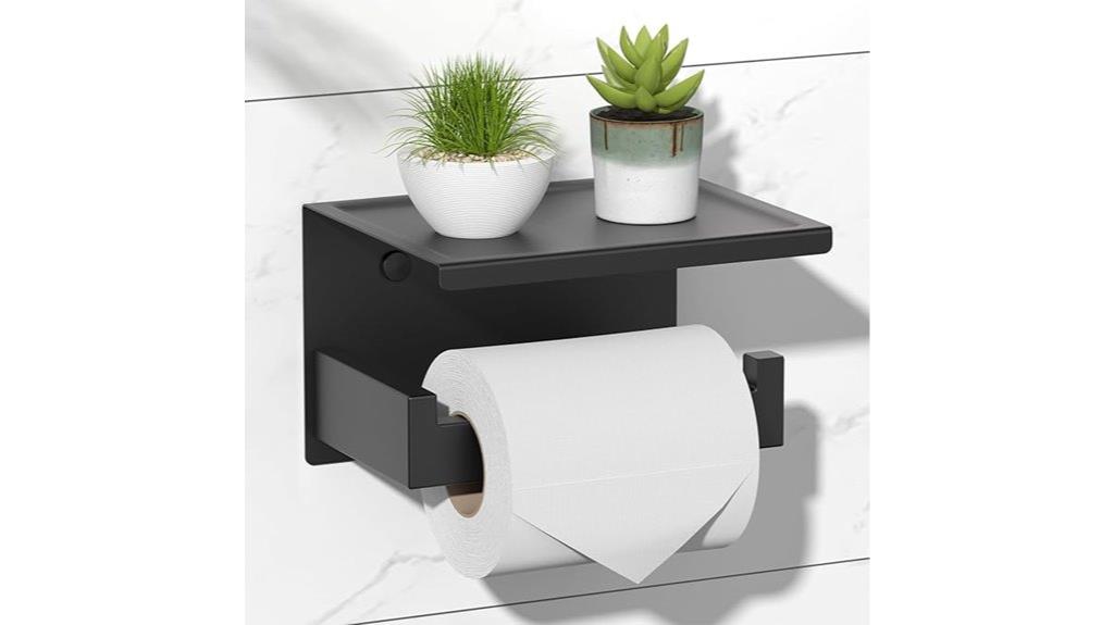 matte black toilet shelf