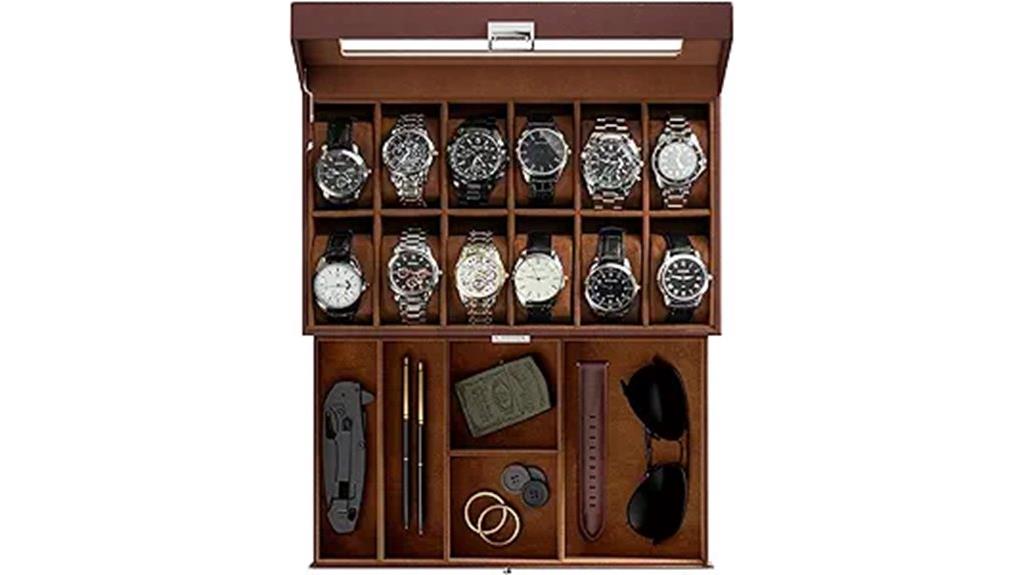 men s 12 slot watch box