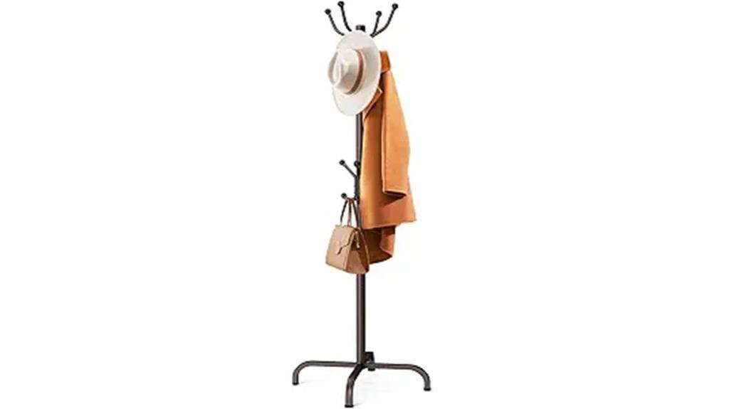 metal freestanding coat rack