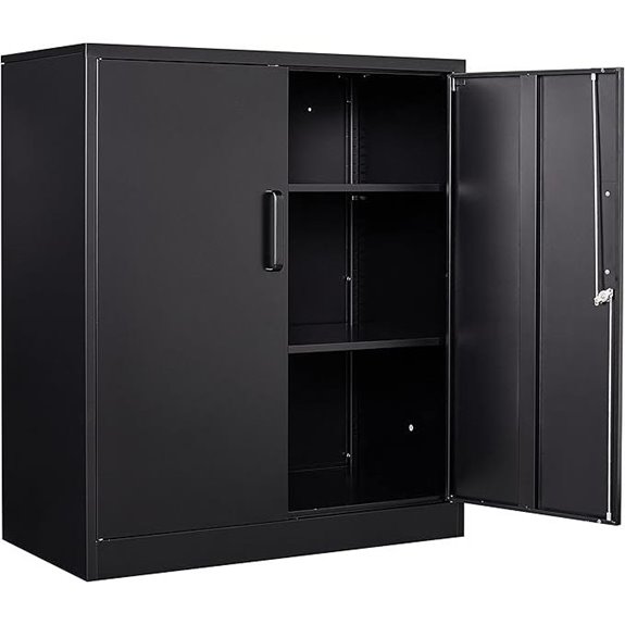 Yizosh Metal Garage Storage Cabinet with Lock